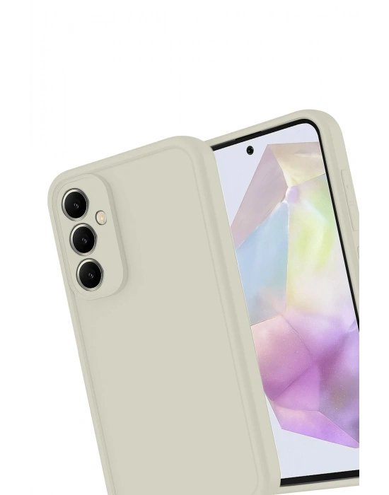 Newface Samsung Galaxy A17 5G Viera Silikon - Krem