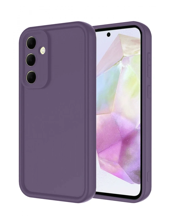 Newface Samsung Galaxy A17 5G Viera Silikon - Mürdüm