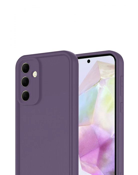 Newface Samsung Galaxy A17 5G Viera Silikon - Mürdüm