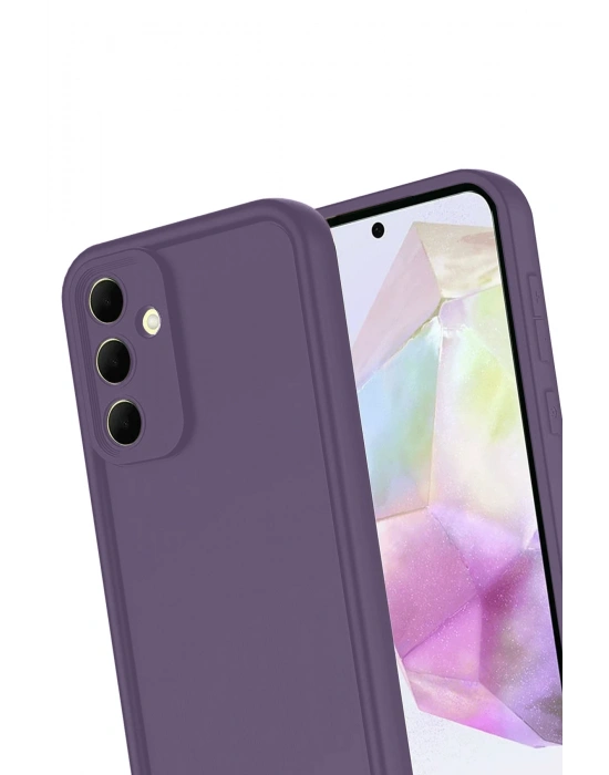 Newface Samsung Galaxy A17 5G Viera Silikon - Mürdüm