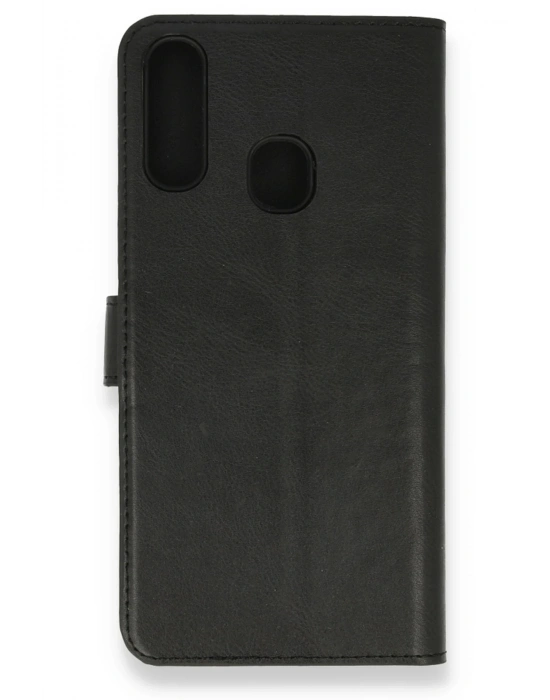 Newface Samsung Galaxy A20S Kılıf Trend S Plus Kapaklı Kılıf - Siyah