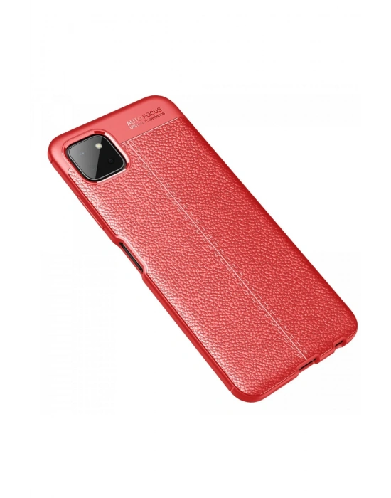 Newface Samsung Galaxy A22 Kılıf Auto Focus Kapak - Kırmızı