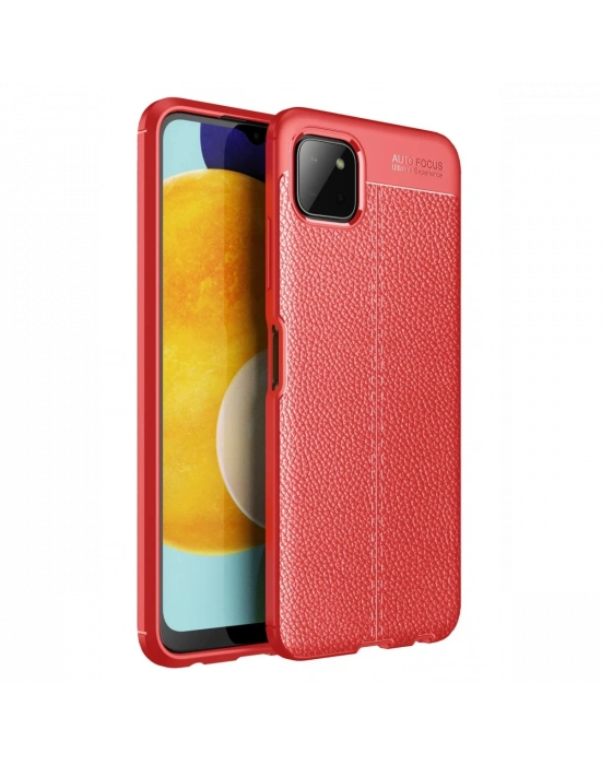 Newface Samsung Galaxy A22 Kılıf Auto Focus Kapak - Kırmızı