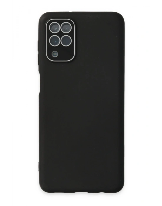 Newface Samsung Galaxy A22 Kılıf Lansman Glass Kapak - Siyah