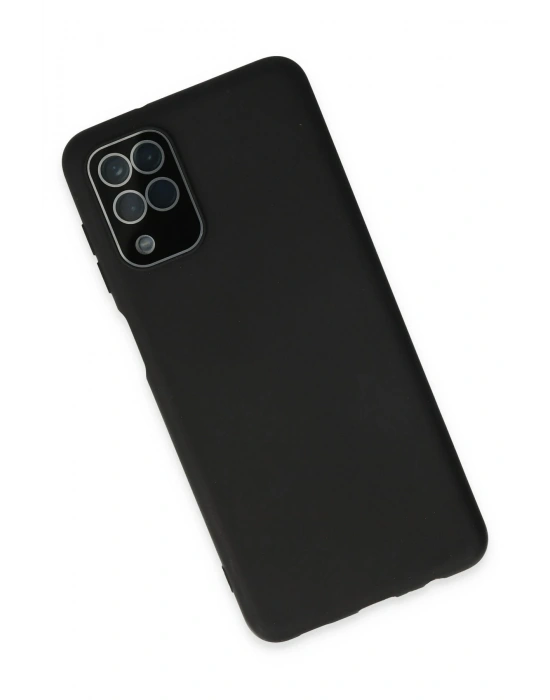 Newface Samsung Galaxy A22 Kılıf Lansman Glass Kapak - Siyah