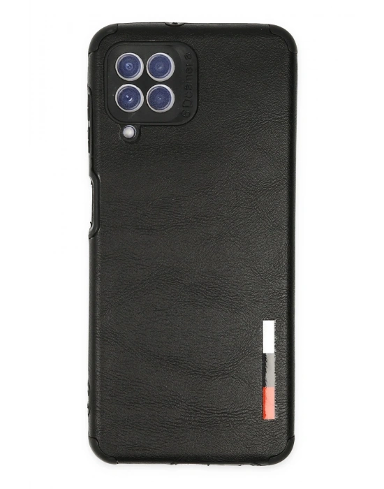Newface Samsung Galaxy A22 Kılıf Loop Deri Silikon - Siyah