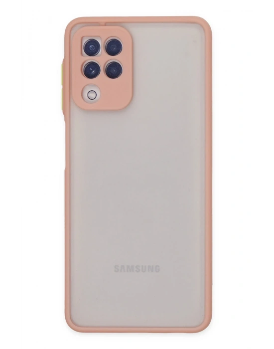 Newface Samsung Galaxy A22 Kılıf Montreal Silikon Kapak - Pembe