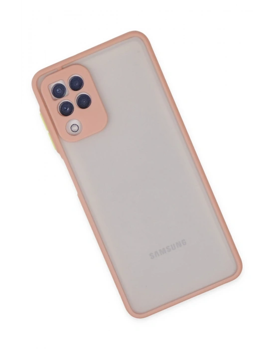 Newface Samsung Galaxy A22 Kılıf Montreal Silikon Kapak - Pembe