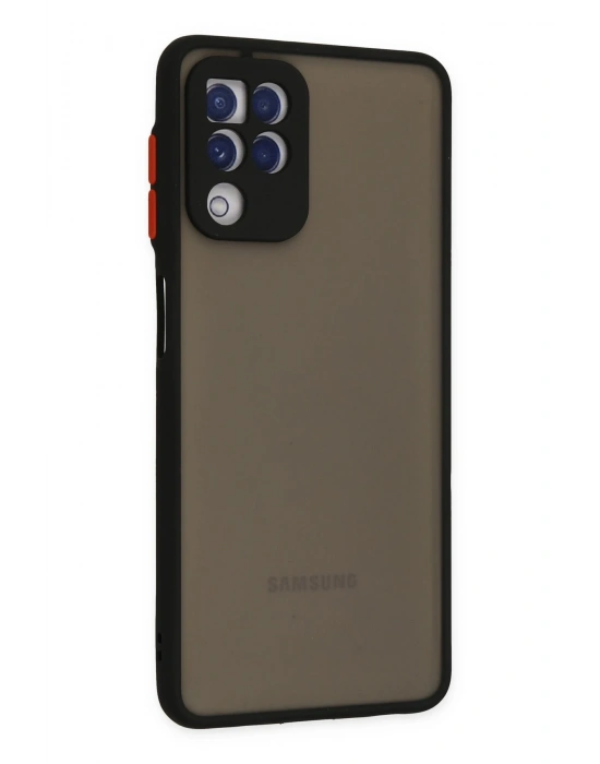 Newface Samsung Galaxy A22 Kılıf Montreal Silikon Kapak - Siyah