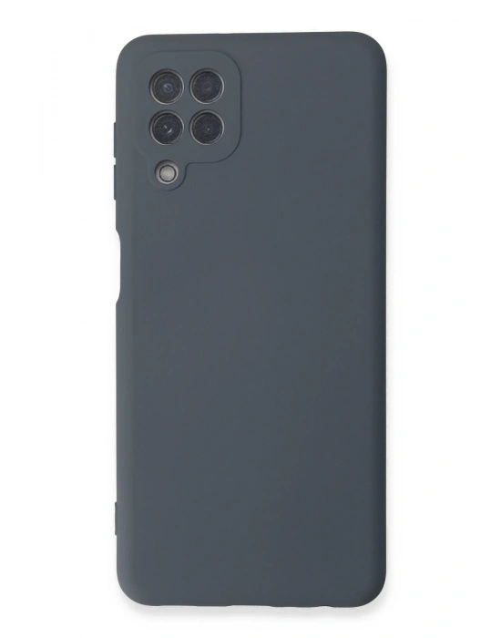 Newface Samsung Galaxy A22 Kılıf Nano içi Kadife Silikon - Gri