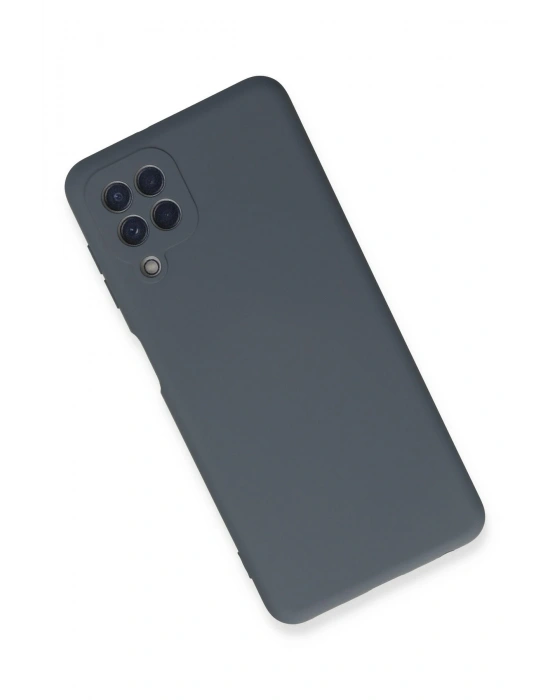 Newface Samsung Galaxy A22 Kılıf Nano içi Kadife Silikon - Gri