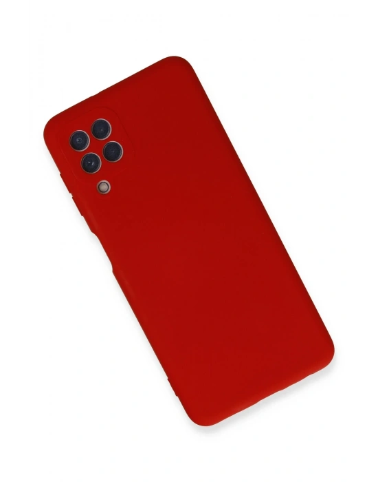 Newface Samsung Galaxy A22 Kılıf Nano içi Kadife Silikon - Kırmızı