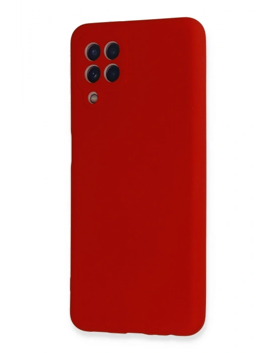 Newface Samsung Galaxy A22 Kılıf Nano içi Kadife Silikon - Kırmızı