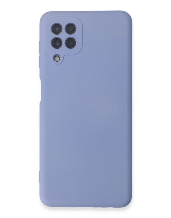 Newface Samsung Galaxy A22 Kılıf Nano içi Kadife Silikon - Lila