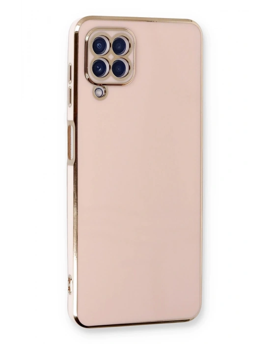 Newface Samsung Galaxy A22 Kılıf Volet Silikon - Pembe