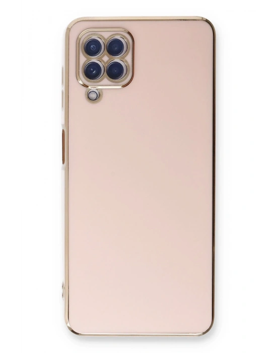 Newface Samsung Galaxy A22 Kılıf Volet Silikon - Pembe