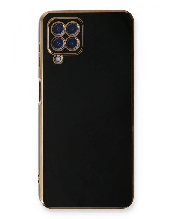 Newface Samsung Galaxy A22 Kılıf Volet Silikon - Siyah