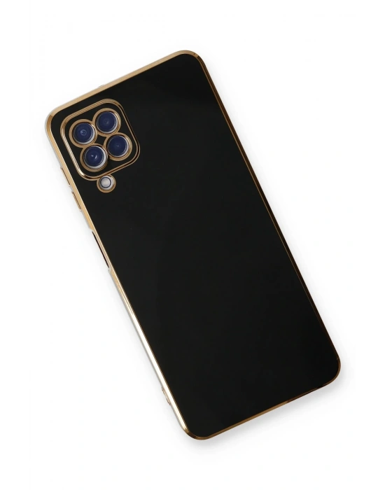 Newface Samsung Galaxy A22 Kılıf Volet Silikon - Siyah