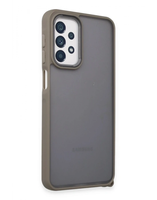 Newface Samsung Galaxy A23 4G Kılıf Elegant Kapak - Titan Gri