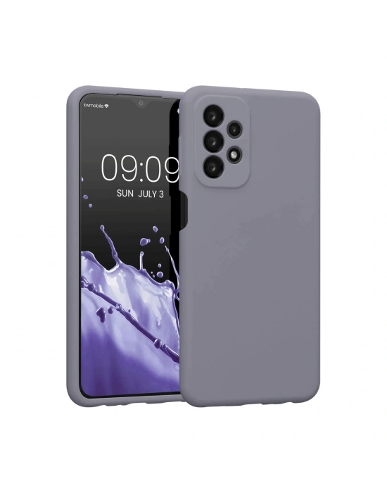 Newface Samsung Galaxy A23 4G Kılıf First Silikon - Gri