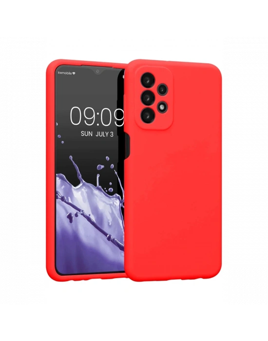 Newface Samsung Galaxy A23 4G Kılıf First Silikon - Kırmızı