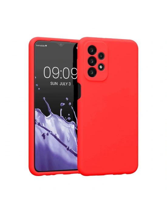 Newface Samsung Galaxy A23 4G Kılıf First Silikon - Kırmızı