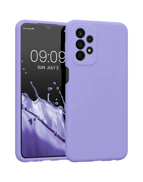 Newface Samsung Galaxy A23 4G Kılıf First Silikon - Lila