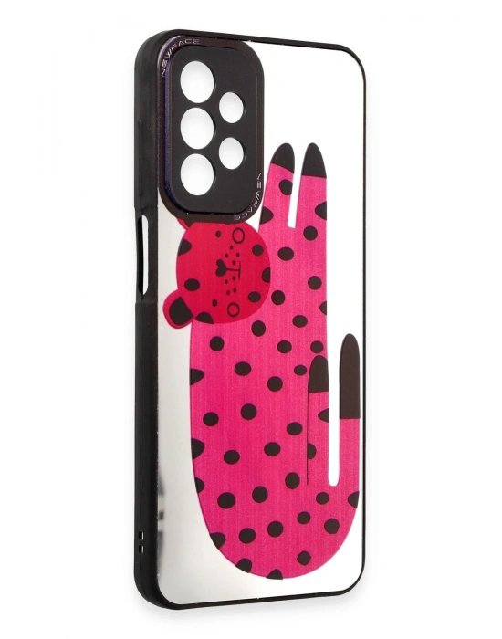 Newface Samsung Galaxy A23 4G Kılıf Mirror Desenli Kapak - Mirror - 12