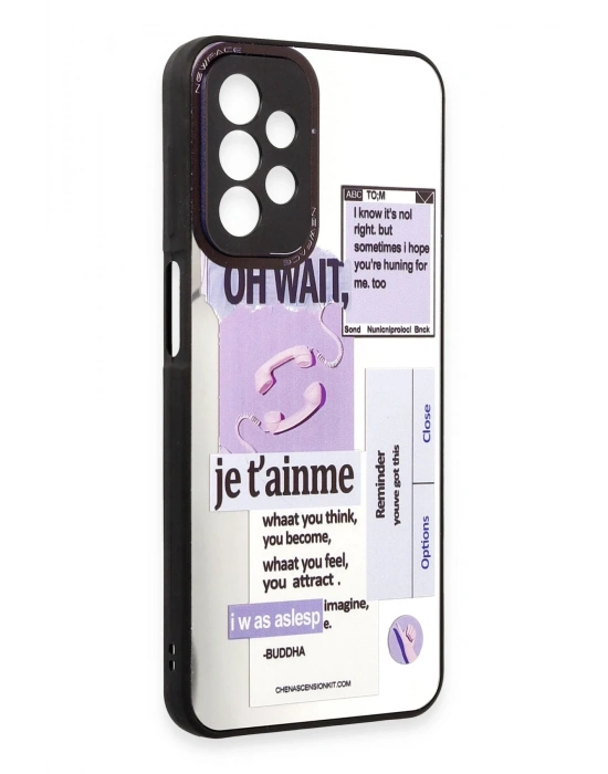 Newface Samsung Galaxy A23 4G Kılıf Mirror Desenli Kapak - Mirror - 4