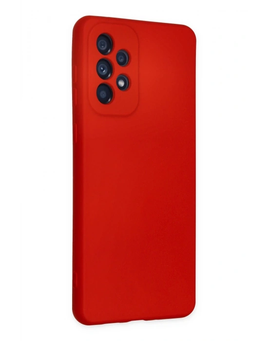 Newface Samsung Galaxy A23 4G Kılıf Nano içi Kadife Silikon - Kırmızı
