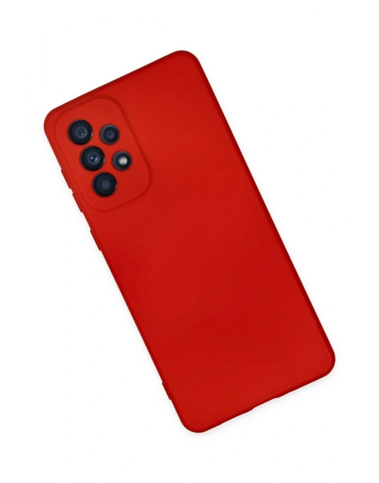 Newface Samsung Galaxy A23 4G Kılıf Nano içi Kadife Silikon - Kırmızı