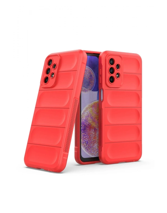 Newface Samsung Galaxy A23 4G Kılıf Optimum Silikon - Kırmızı