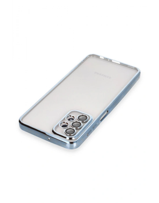 Newface Samsung Galaxy A23 4G Kılıf Razer Lensli Silikon - Açık Mavi