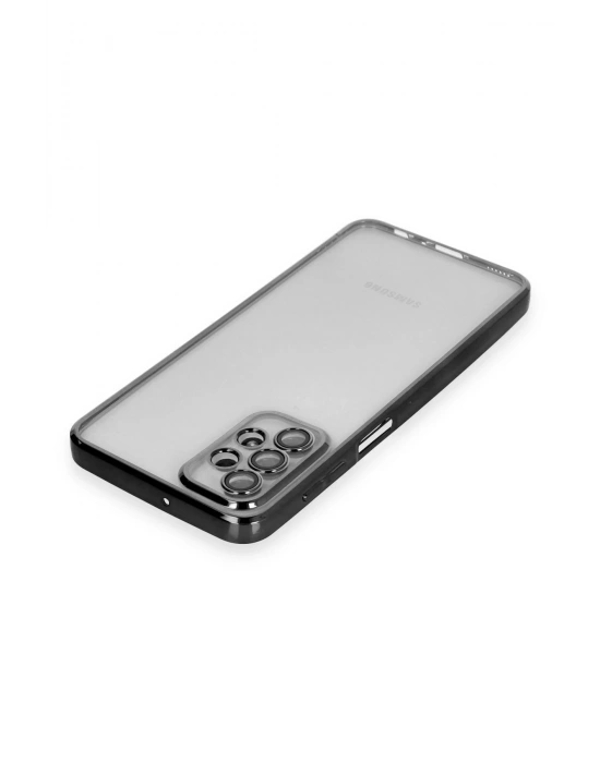 Newface Samsung Galaxy A23 4G Kılıf Razer Lensli Silikon - Siyah