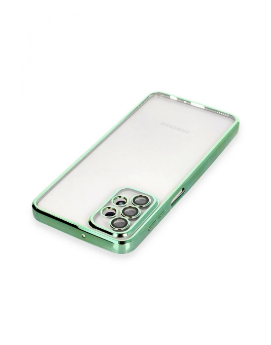 Newface Samsung Galaxy A23 4G Kılıf Razer Lensli Silikon - Yeşil
