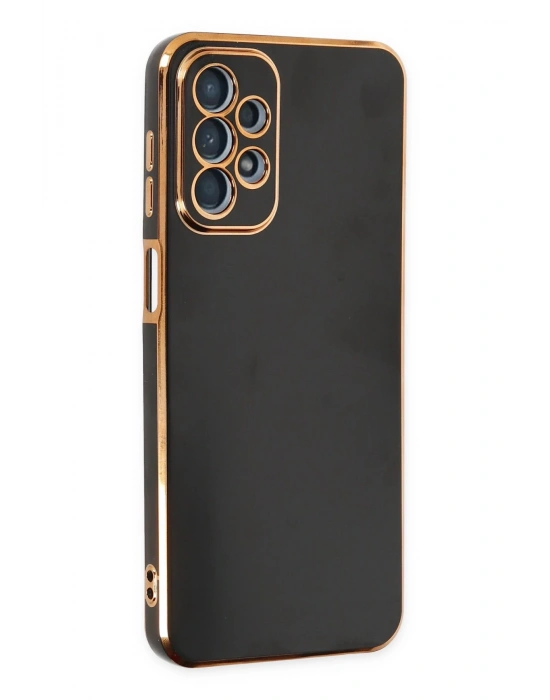 Newface Samsung Galaxy A23 4G Kılıf Volet Silikon - Siyah