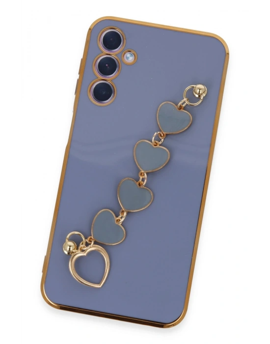 Newface Samsung Galaxy A24 4G Kılıf Esila Silikon - Gri