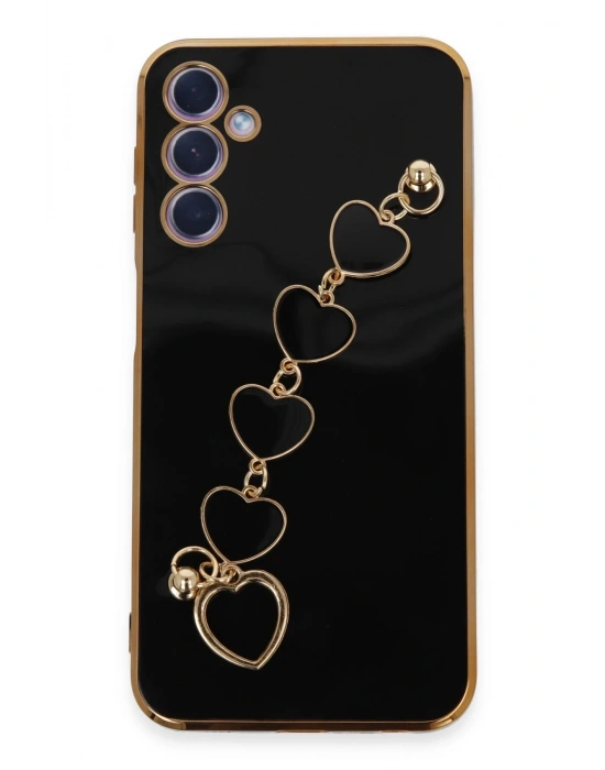 Newface Samsung Galaxy A24 4G Kılıf Esila Silikon - Siyah