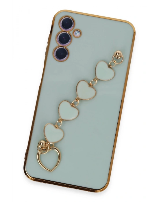 Newface Samsung Galaxy A24 4G Kılıf Esila Silikon - Su Yeşili