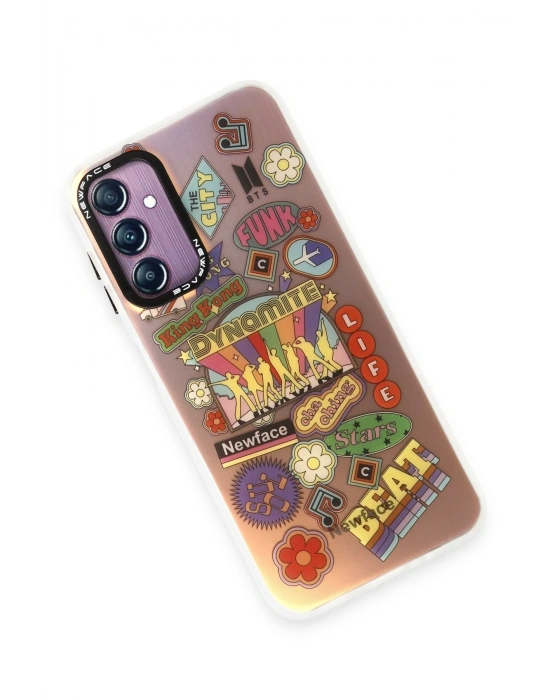 Newface Samsung Galaxy A24 4G Kılıf Estoril Desenli Kapak - Estoril - 14