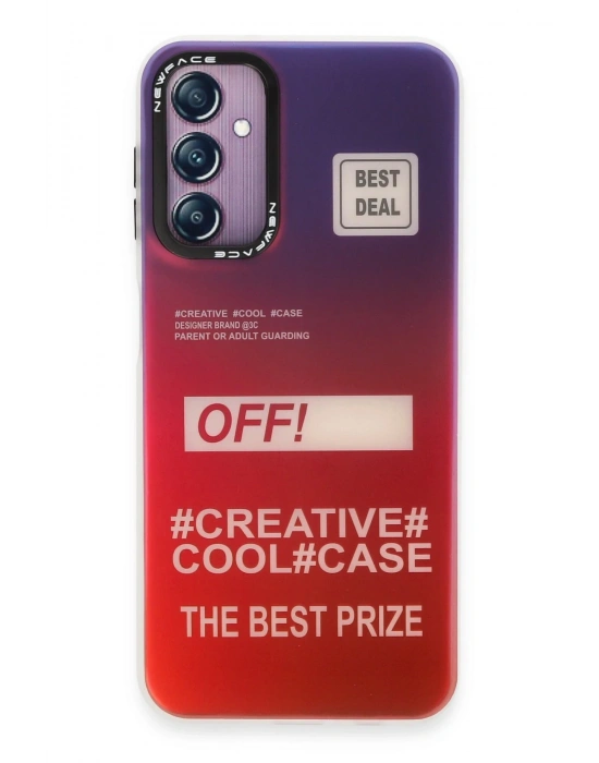 Newface Samsung Galaxy A24 4G Kılıf Estoril Desenli Kapak - Estoril - 9