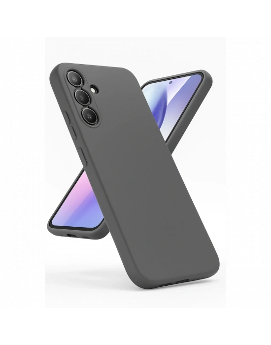 Newface Samsung Galaxy A24 4G Kılıf First Silikon - Gri