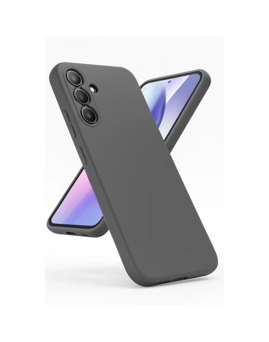 Newface Samsung Galaxy A24 4G Kılıf First Silikon - Gri