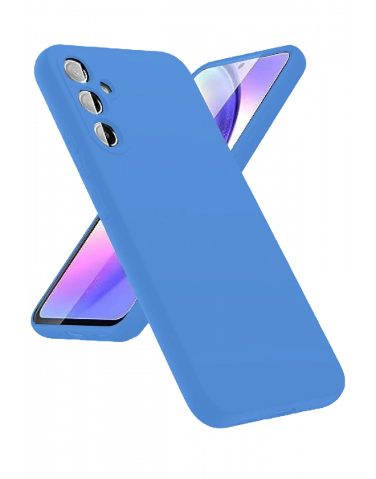 Newface Samsung Galaxy A24 4G Kılıf First Silikon - Mavi