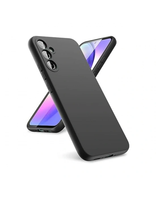 Newface Samsung Galaxy A24 4G Kılıf First Silikon - Siyah