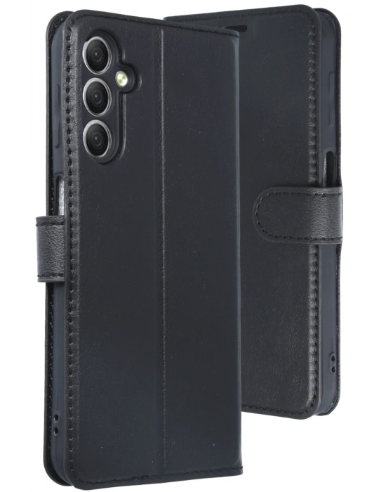 Newface Samsung Galaxy A24 4G Kılıf Trend S Plus Kapaklı Kılıf - Siyah