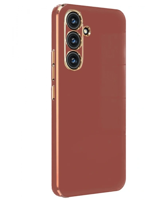 Newface Samsung Galaxy A24 4G Kılıf Volet Silikon - Kırmızı