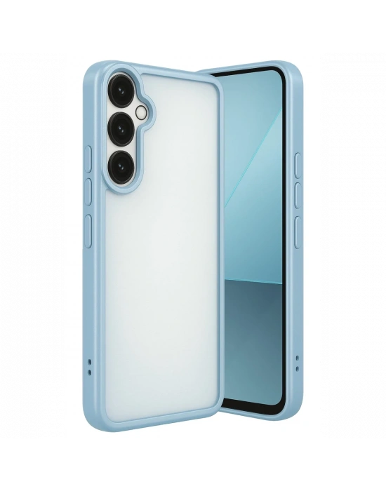 Newface Samsung Galaxy A24 4G Prime Kılıf Razer Lensli Silikon - Açık Mavi