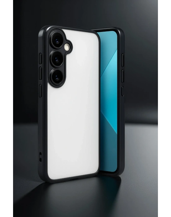 Newface Samsung Galaxy A24 4G Prime Kılıf Razer Lensli Silikon - Siyah