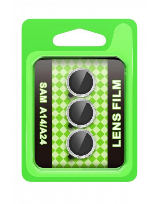 Newface Samsung Galaxy A24 4G Raze Metal Kamera Lens - Gümüş